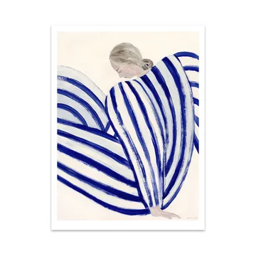 Blue Stripe At Concorde von Sofia Lind, 70 x 100 cm