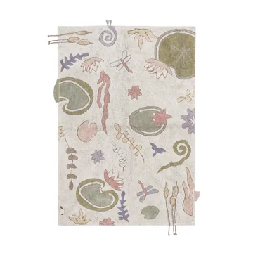 Botanic Fantasy Teppich, 140 x 200 cm, grün / rose / natur von Lorena Canals