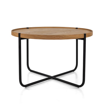 Studio Zondag - Licht Coffee Table Ø 60 cm, Eiche / schwarz