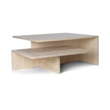 Distinct Grande Duo Couchtisch, Travertin-Stein von Ferm Living