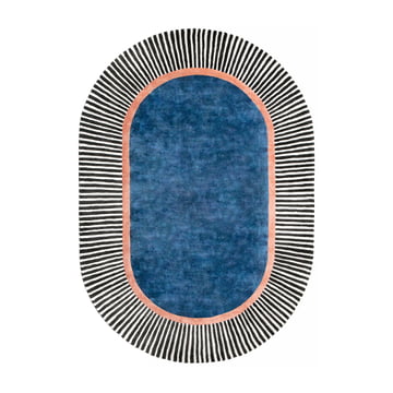 Studio Zondag - Farah Teppich 170 x 240 cm, blau / salmon