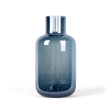 HANA - Lister Glas Vase Ø 13 x H 25 cm, blau