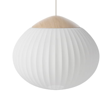 Acorn Pendelleuchte Ø 64 cm, Eiche geölt / Opalglas matt von Bolia