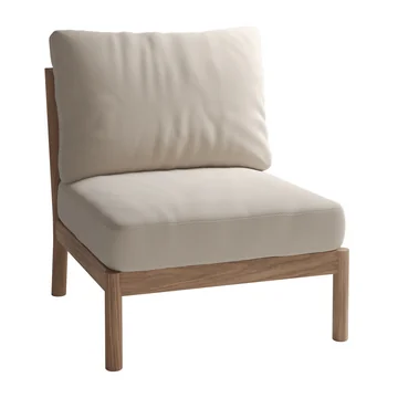 Skagerak Tradition Outdoor Sofa Mittelmodul, Teak / light sand von Fritz Hansen