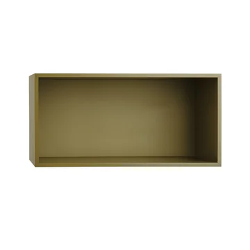 Muuto - Mini Stacked System Regalmodul, large / braungrün