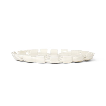 Ferm Living - Plait Servierplatte, off-white