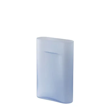 Muuto - Ridge Vase H 35 cm, Glas, hellblau