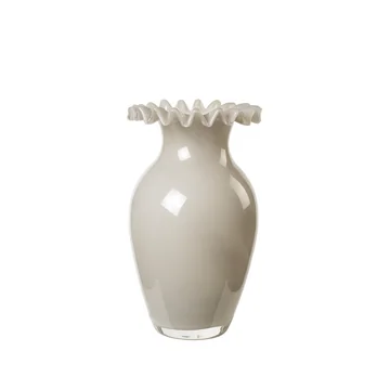 Broste Copenhagen - Jasmin Vase Ø 14,5 x 23 cm, taupe warm grey