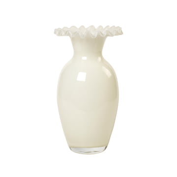 Broste Copenhagen - Jasmin Vase Ø 15,5 x 28 cm, off-white