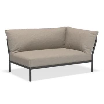 HOUE - Level 2 Sofa, rechts, dark grey / ash