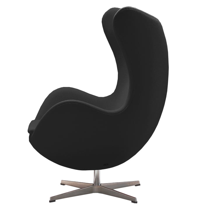 Ei Sessel von Fritz Hansen in Tonus Schwarz 128