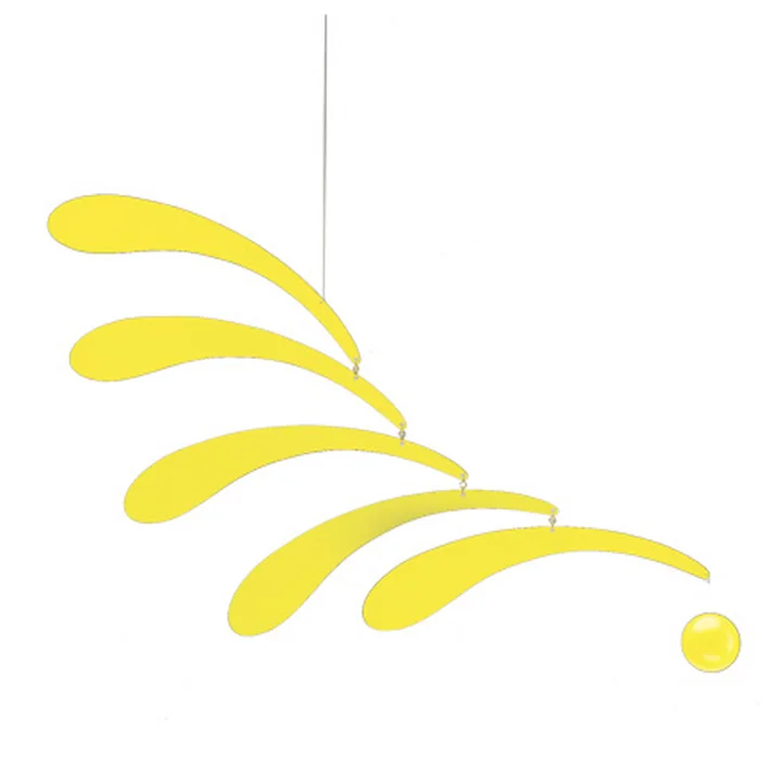 Flowing Rhythm Mobile, gelb von Flensted Mobiles