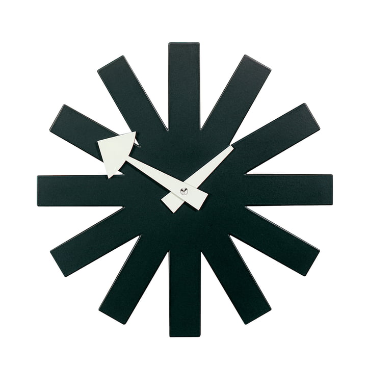 Asterisk Clock von Vitra in schwarz