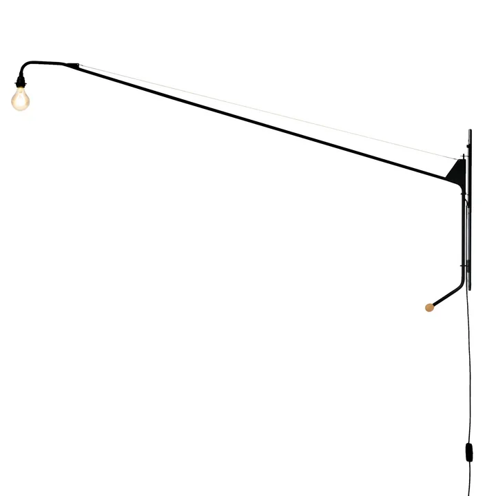 Vitra - Wandleuchte Potence in Schwarz
