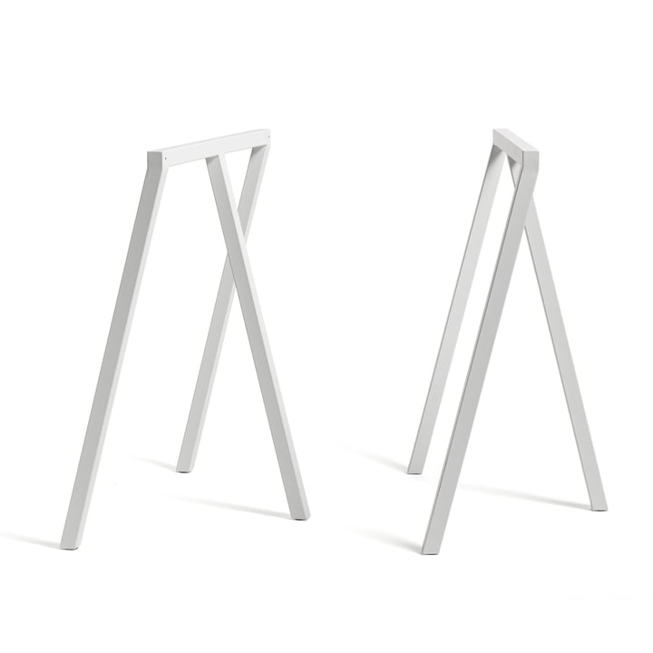 Loop Tischböcke Stand Frame von Hay in Weiß (2 Stück)
