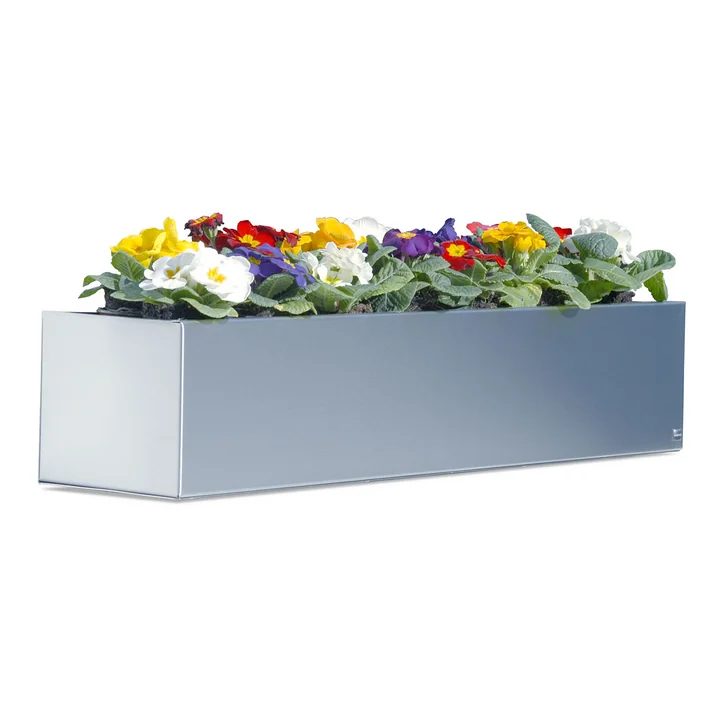 Radius-Design Blumenkasten aus Edelstahl