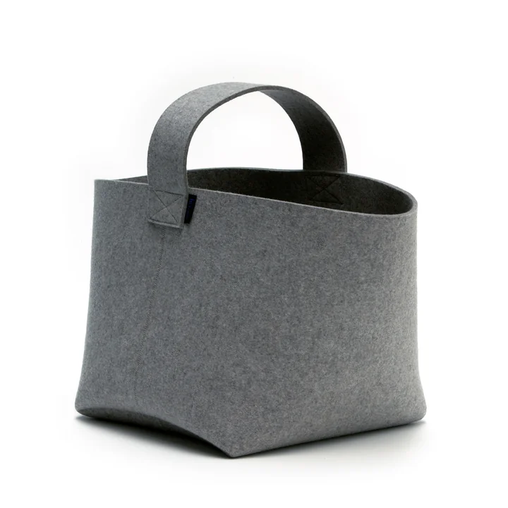 Hey Sign Kaminholzkorb mit Tragegriff - anthrazit