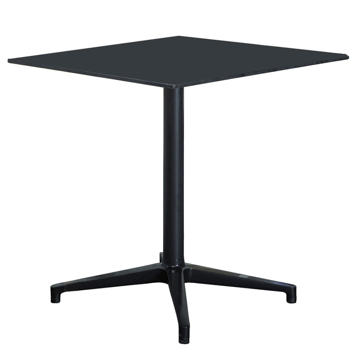 Vitra Bistro Table - indoor, rechteckig, 79,6 x 64 cm, schwarz