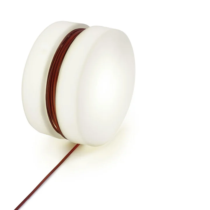 Yoyo Bodenleuchte Ø 47,5 cm von Authentics in weiß / rot