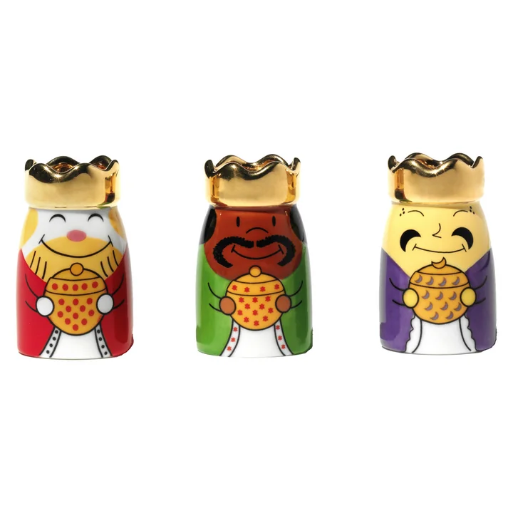 Die Heiligen drei Könige Porzellanfiguren von A di Alessi 