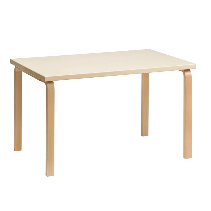 81B Tisch von Artek in Birkenfurnier