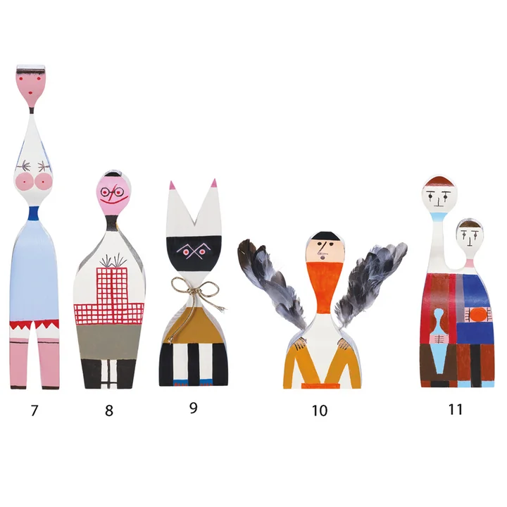 Wooden Dolls von Vitra, Gruppe 7-11