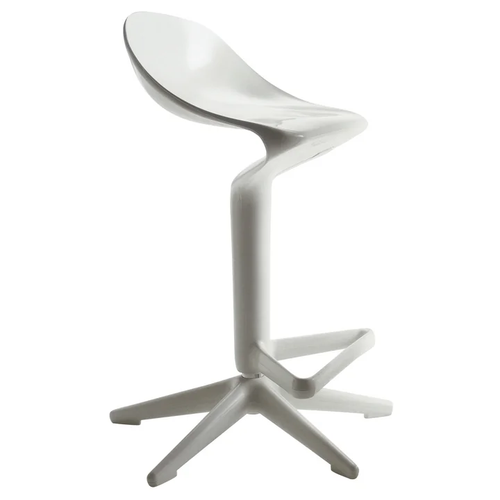 Spoon Barhocker in weiß von Kartell