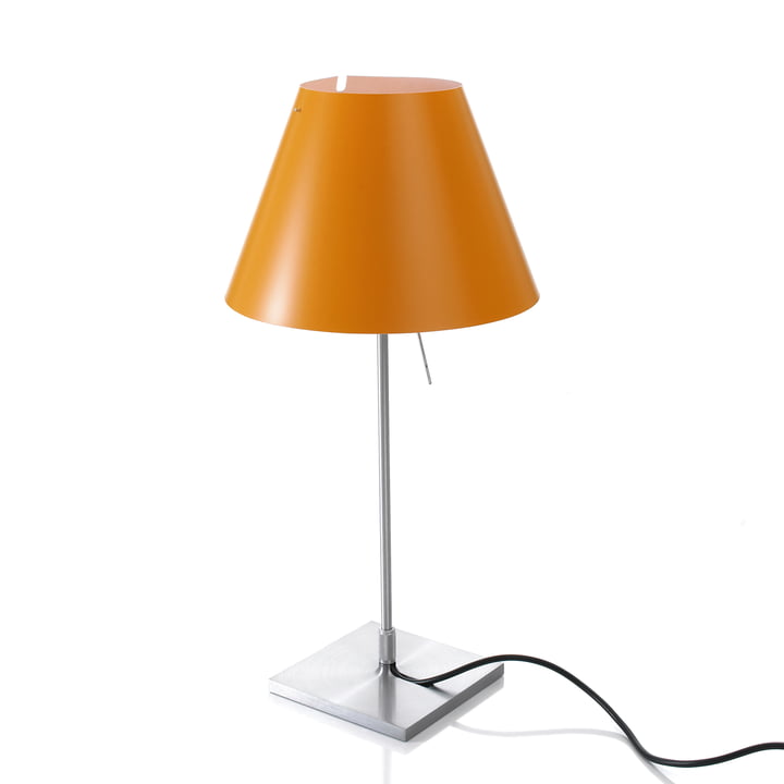 Luceplan - Costanzina Tischleuchte 1D13 LED, aluminium / orange