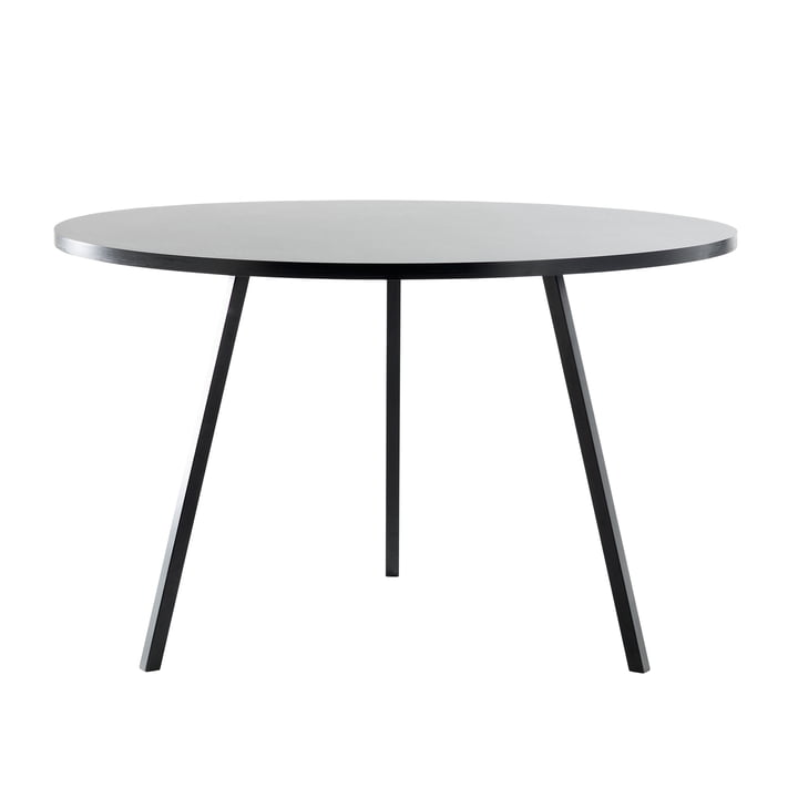 Hay - Loop Stand Round Table, Ø 105 cm, schwarz / schwarz