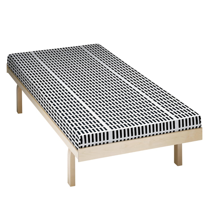 Artek - Matratzenbezug für Daybed 710, schwarz / weiß (Steelcut Trio 195)