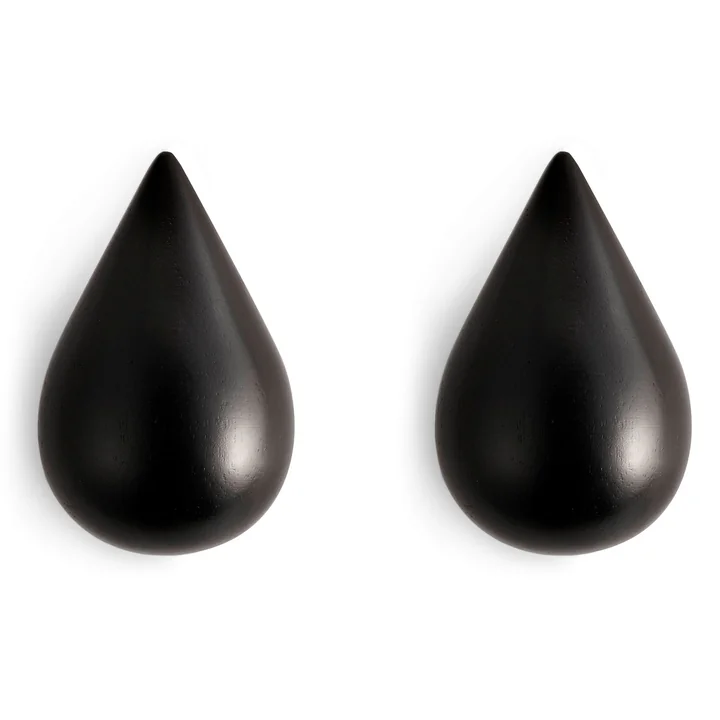 Dropit Wandhaken 2er Set in Groß von Normann Copenhagen in Schwarz