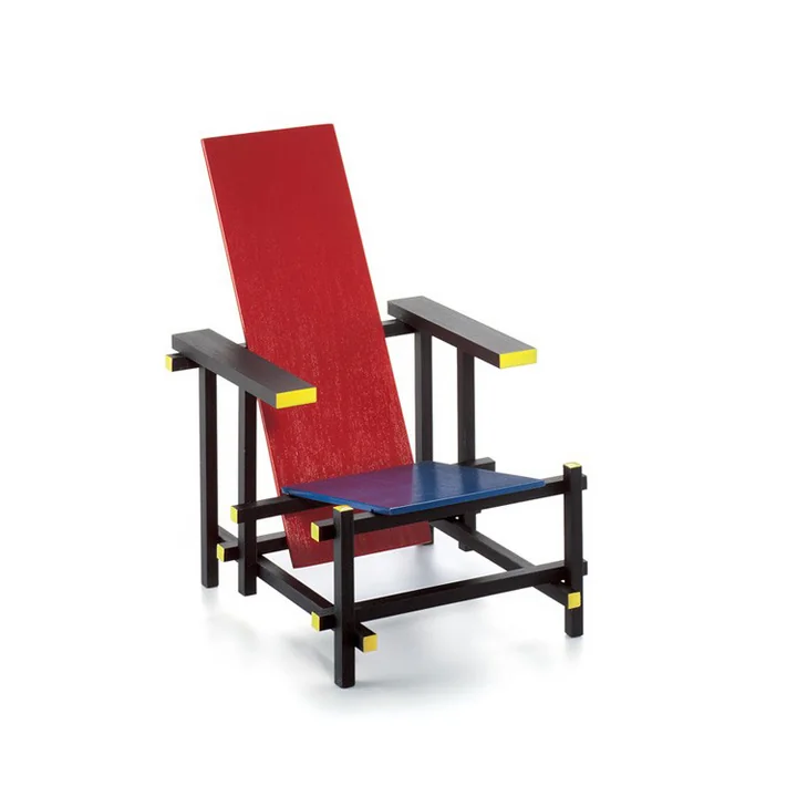 Vitra - Miniatur Rood Blauwe Stoel