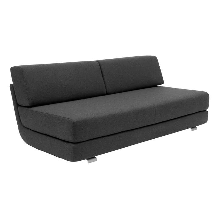 Softline - Lounge 3-er Schlafsofa, Filz 610/ dunkelgrau