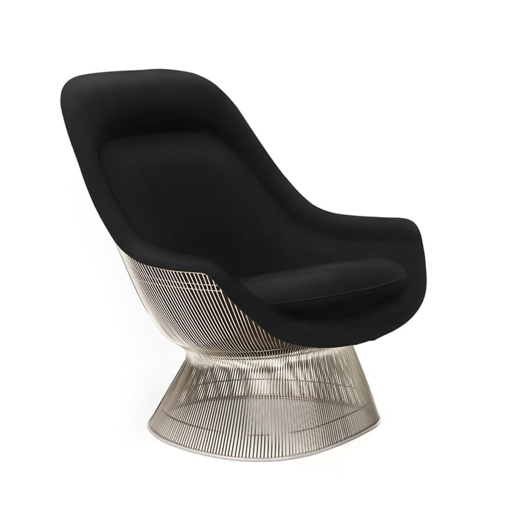 Knoll - Platner Easy Chair, Stahl / schwarz (Divina 191)