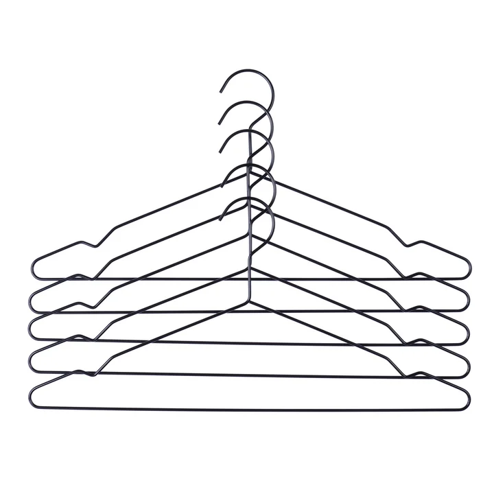 HAY - Hang Kleiderbügel 5er-Set, schwarz