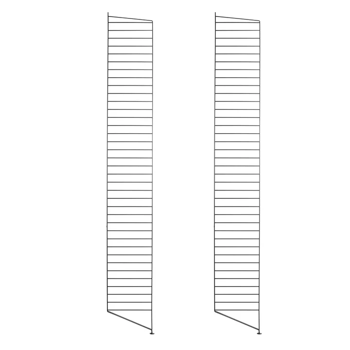 Bodenleiter für String Regal 200 x 30 cm (2er-Set) von String in Schwarz