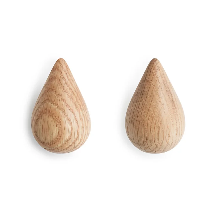 Dropit Wandhaken 2er Set in Klein von Normann Copenhagen in Natur