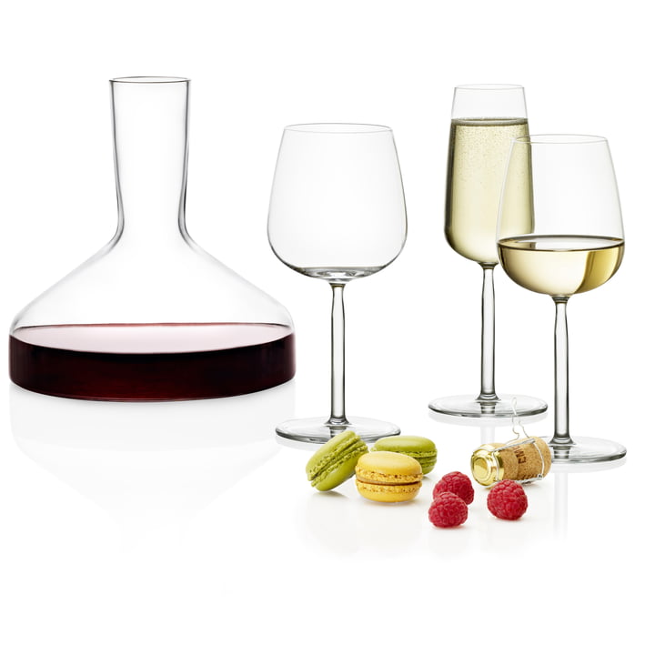 Iittala - Weinkaraffe Decanter und Senta Trinkgläser