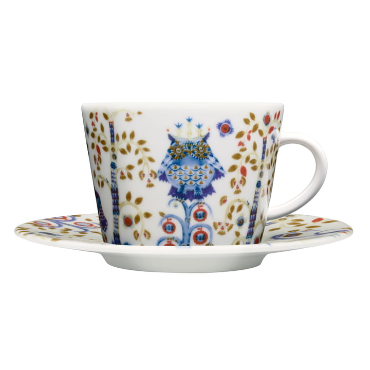 Taika Kaffeetasse mit Untertasse von Iittala in Weiß