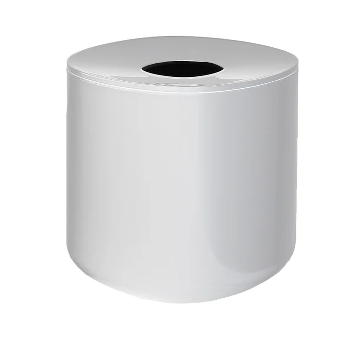 Birillo Papiertaschentuch-Behälter PL15, weiß von Alessi