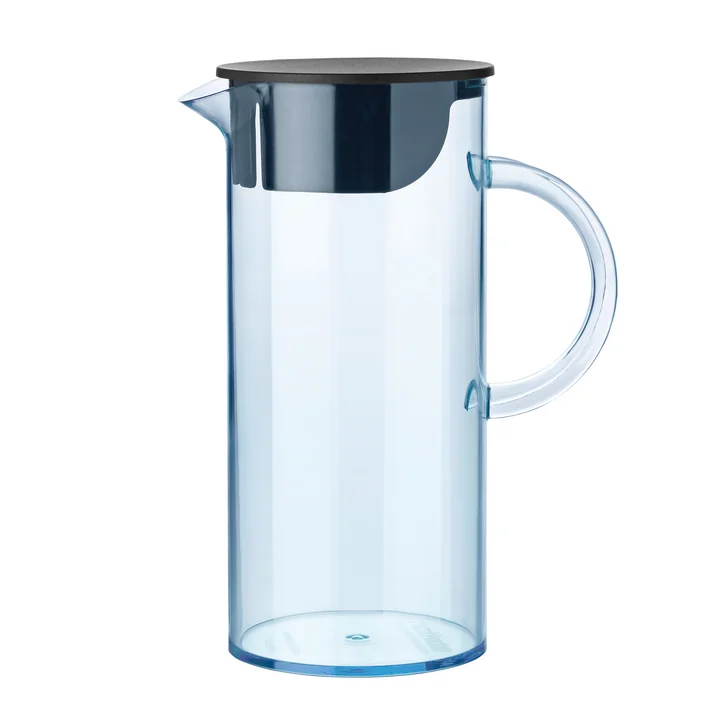 Die Stelton - Kanne mit Deckel, blau