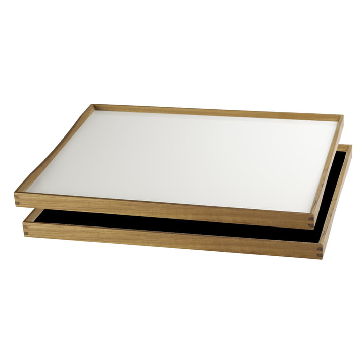 Das Tablett Turning Tray von ArchitectMade, 38 x 51, weiß