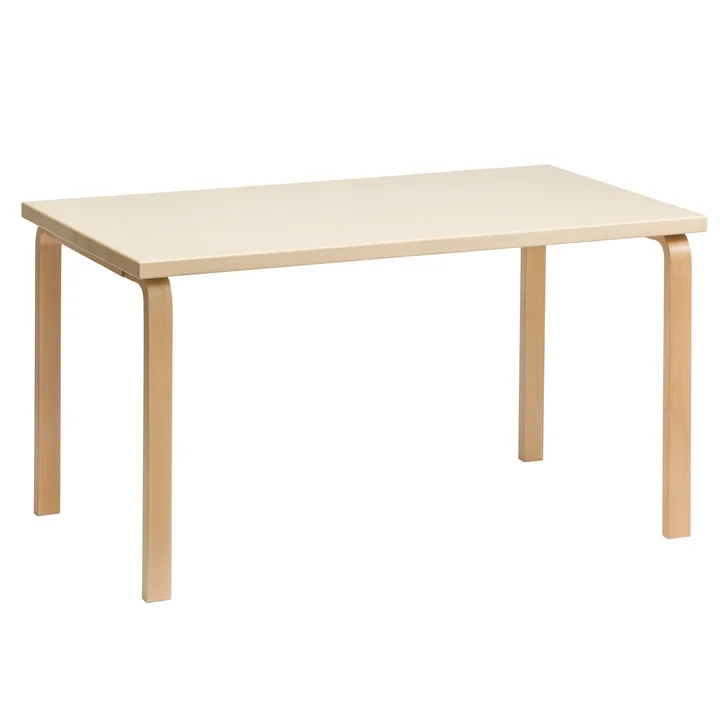 81A Tisch von Artek in Birkenfurnier