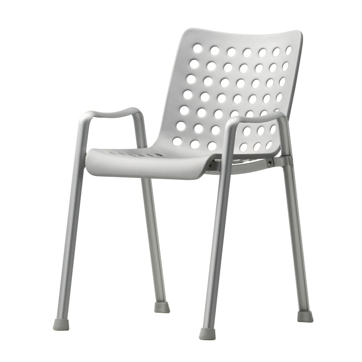 Vitra - Landi Stuhl, Aluminium matteloxiert 75 x 75 cm