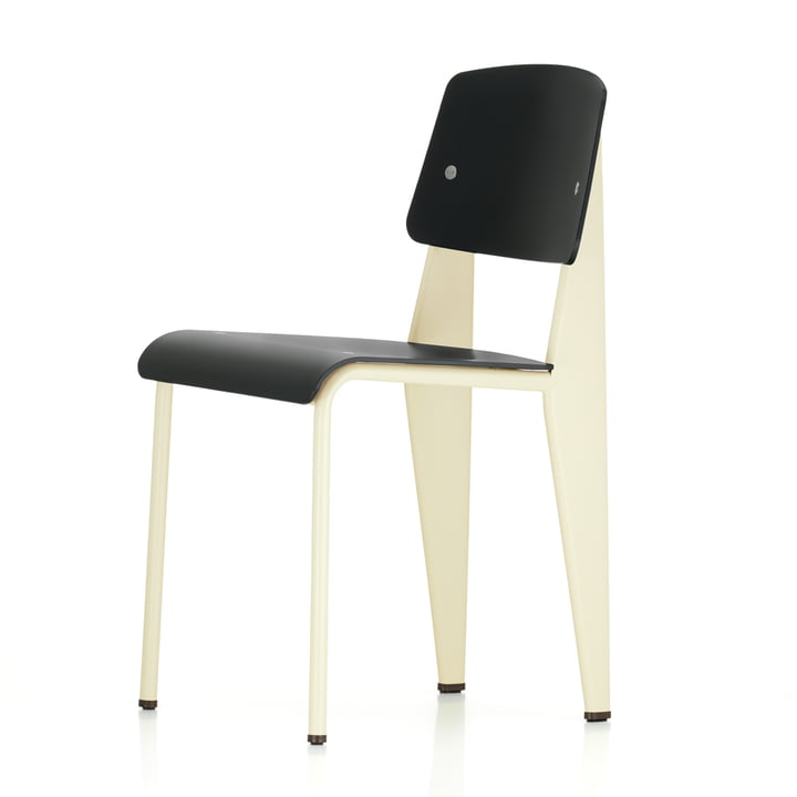 Vitra - Prouvé Standard SP Chair, ecru / schwarz