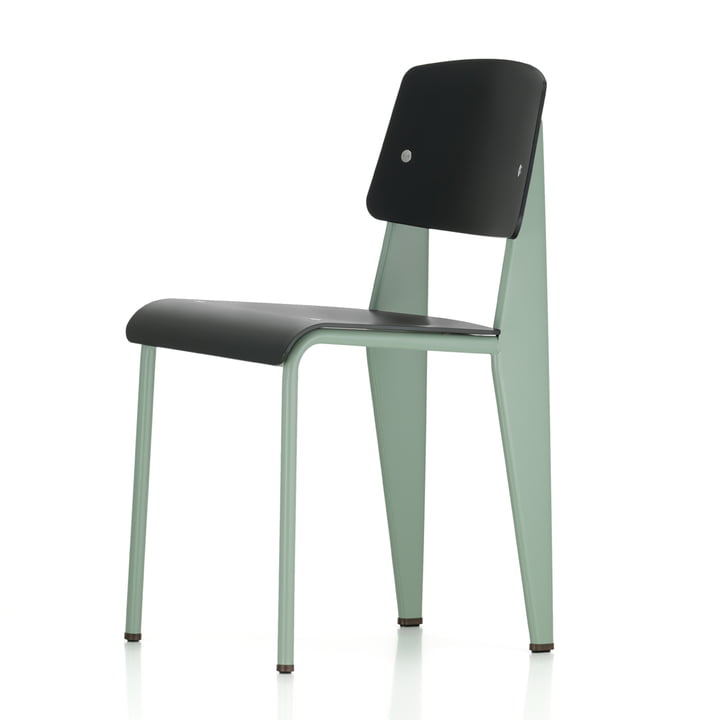 Vitra - Prouvé Standard SP Chair, mint / schwarz