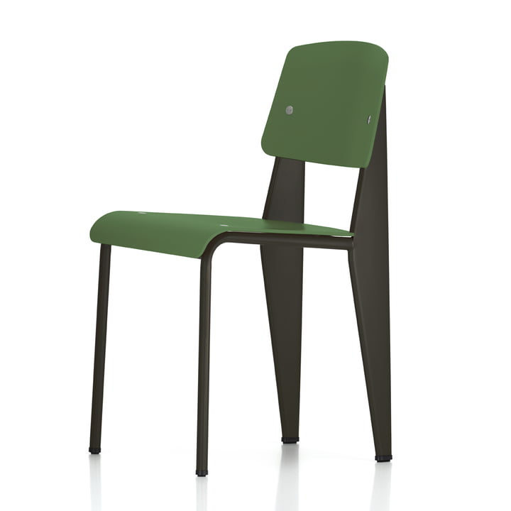 Vitra - Prouvé Standard SP Chair, schwarz / oliv