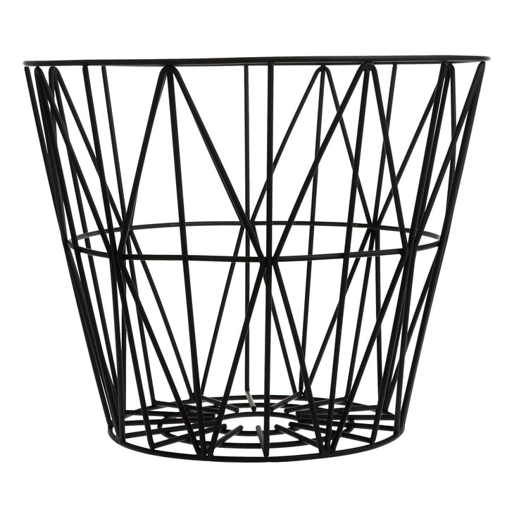 Wire Basket Large von ferm Living in Schwarz