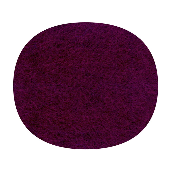 Hey Sign - Filz-Auflage Eames Plastic Side Chair, Aubergine, 5mm