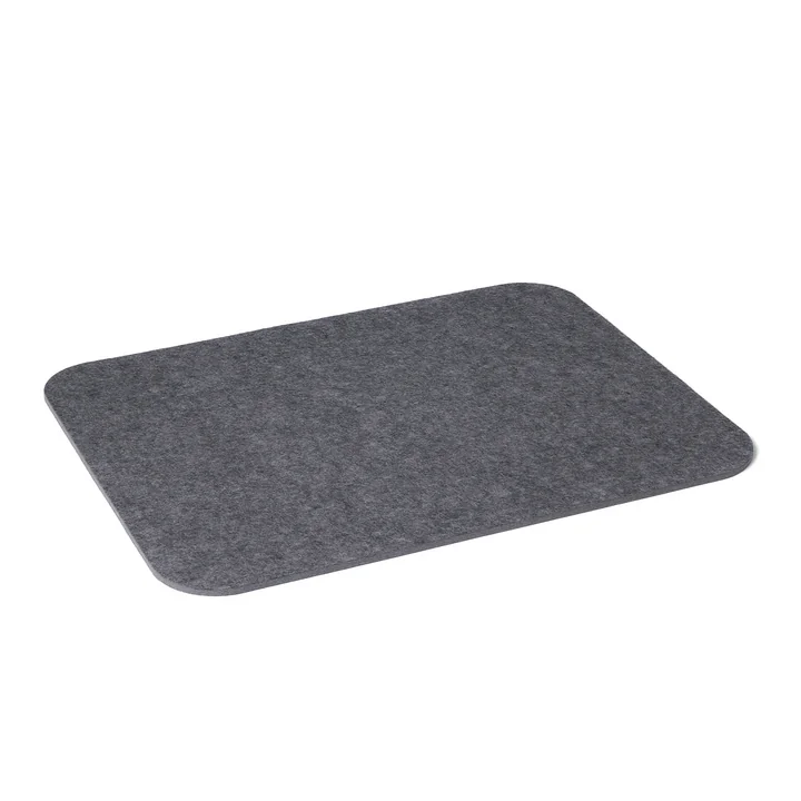 Tischset rechteckig gerundete Ecken 5 mm von Hey Sign in anthrazit